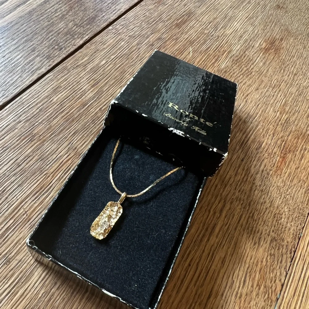 Vintage Ronte of Beverly Hills Vanderbilt Jewel Nugget Pendant Necklace - Picture 6 of 8